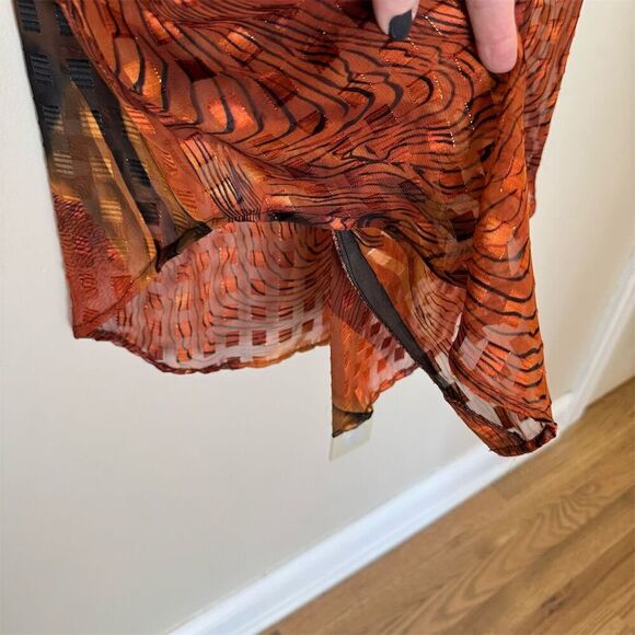 Vintage Melissa Robyn Geometric Print Button-Up Shirt Size 22W - Picture 5 of 11